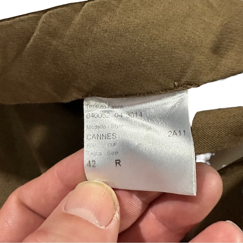 Brioni Cannes Italy Made Tan 100% Wool Pleated Cuffed Suit Dress Pants Sz 42x29 - Picture 5 of 11